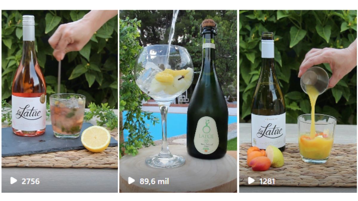 receta de cócteles con vino blanco rosado espumoso